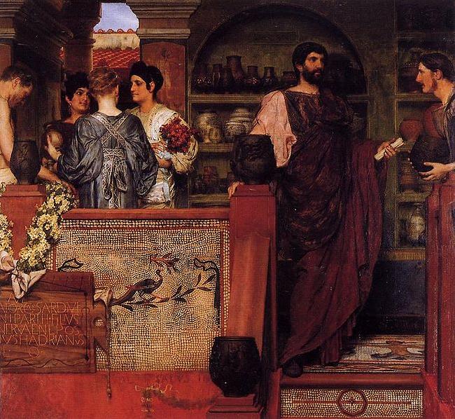 Laura Theresa Alma-Tadema Hadrian Visiting a Romano China oil painting art